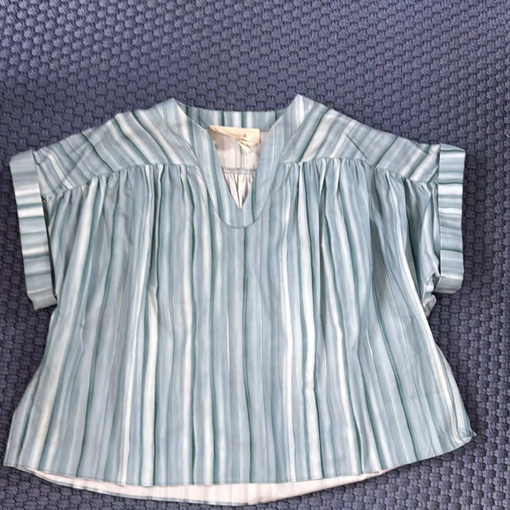 Striped Blue Women's Top